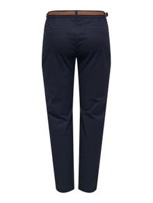 ONLY Regular Fit Mid waist Trousers -Night Sky - 15311897