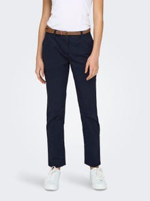ONLY Pantalons Regular Fit Taille moyenne -Night Sky - 15311897