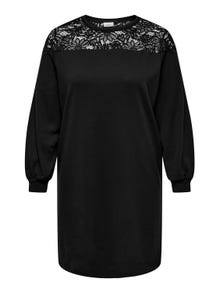 ONLY Regular Fit Round Neck Midi dress -Black - 15311913