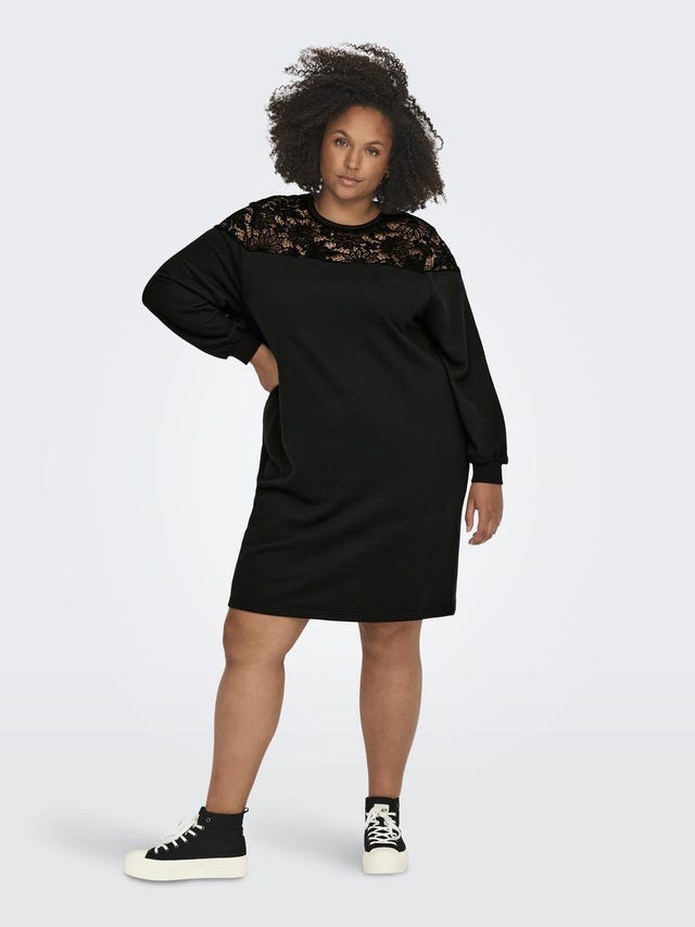 ONLY Curvy midi dress with lace - 15311913