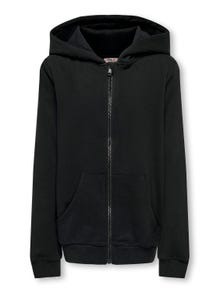 ONLY zip hoodie -Black - 15311917