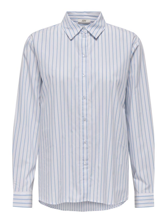 ONLY Normal passform Skjortkrage Manschetter med knappar Rymliga ärmar Skjorta - 15311948