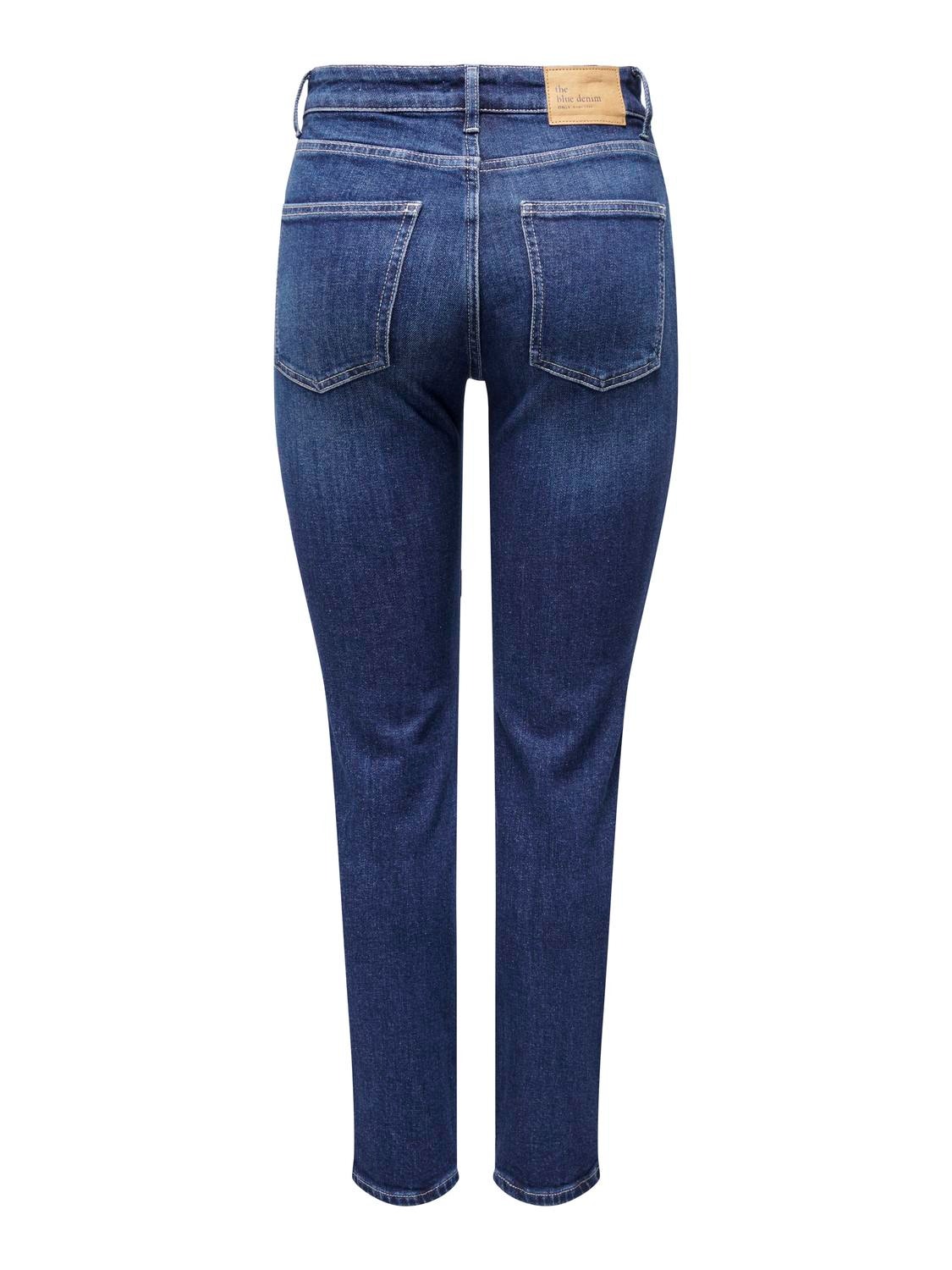 ONLY ONLLilou High Waist Slim Jeans -Medium Blue Denim - 15311966