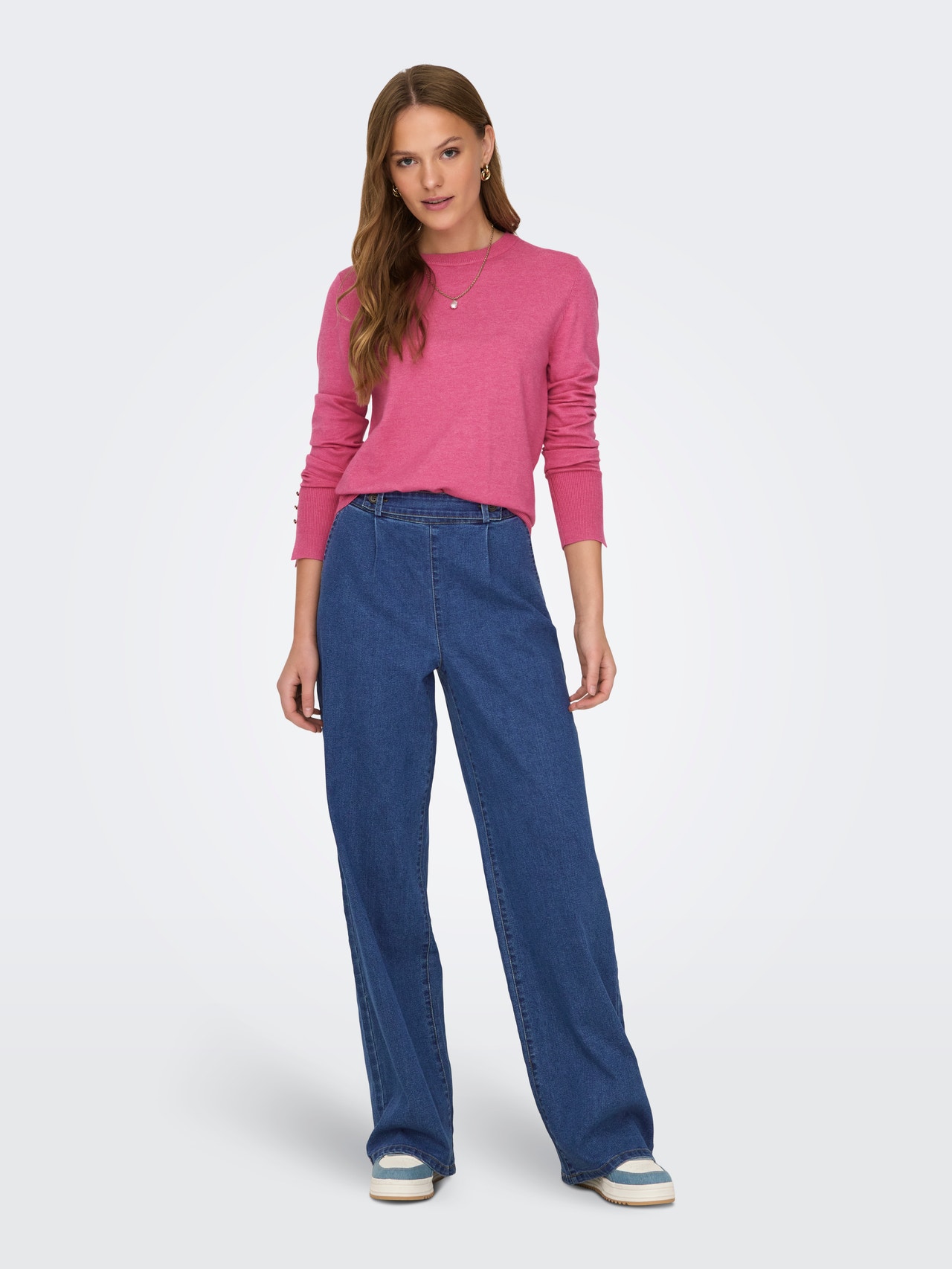 ONLY JDYGEGGO High waist Straight Fit Jeans -Medium Blue Denim - 15311972