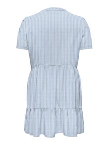 ONLY Normal geschnitten V-Ausschnitt Curve Kurzes Kleid -Blissful Blue - 15311976