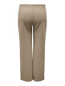 ONLY Pantalones Corte straight Cintura alta Curve -Weathered Teak - 15312009