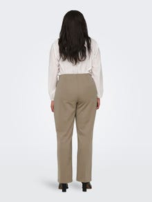 ONLY Pantaloni Straight Fit Vita alta Curve -Weathered Teak - 15312009