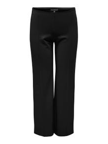 ONLY Pantalons Straight Fit Taille haute Curve -Black - 15312009