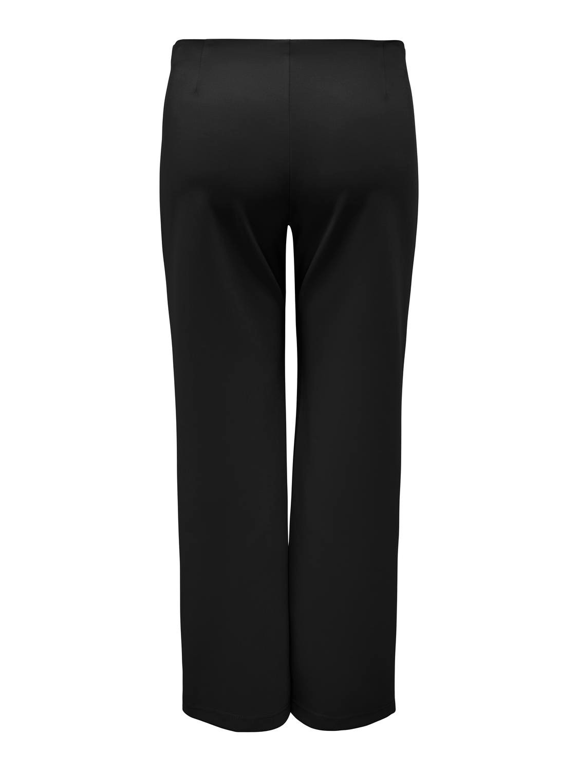ONLY Pantalons Straight Fit Taille haute Curve -Black - 15312009