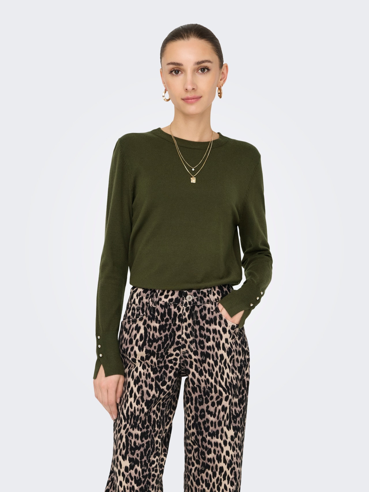 ONLY JDYMALOU Knitted pullover -Ivy Green - 15312026