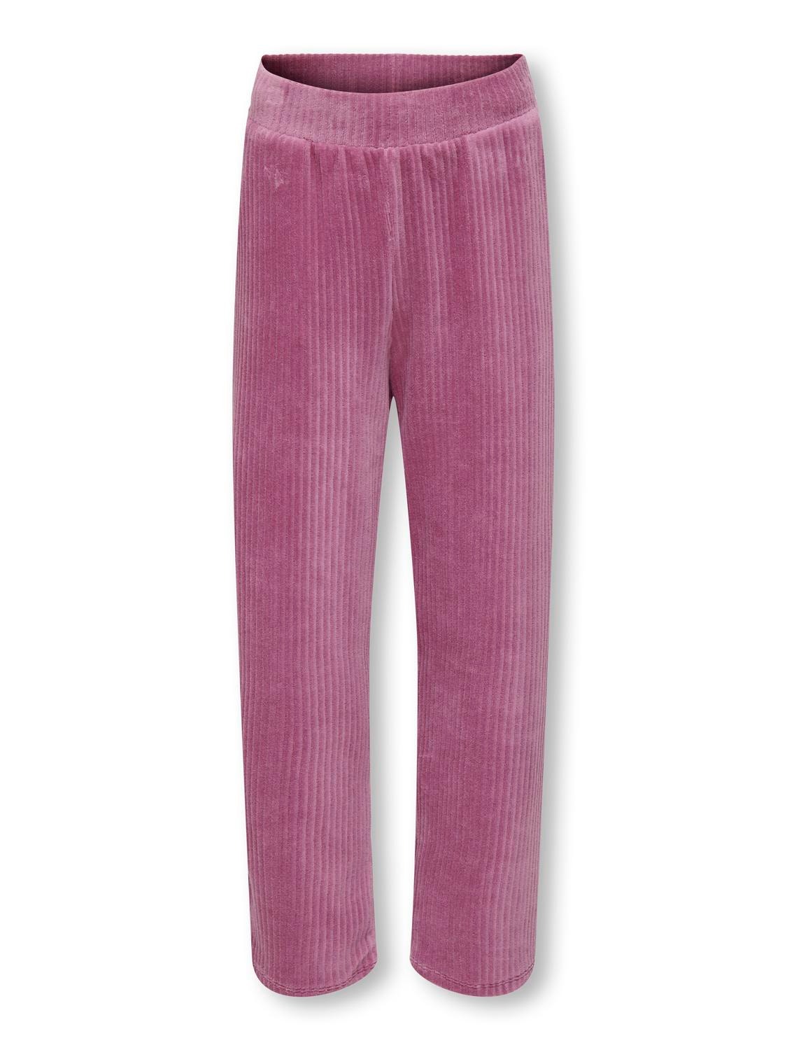 ONLY Mini velvet trousers -Red Violet - 15312039