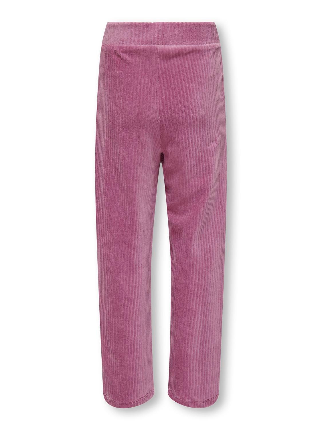 ONLY Mini velvet trousers -Red Violet - 15312039