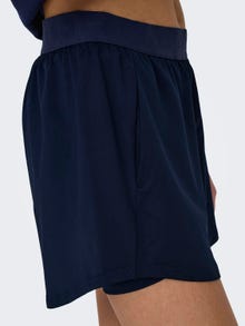 ONLY Slim fit Mid waist Shorts -Maritime Blue - 15312043