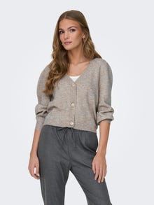 ONLY V-neck cardigan -Chateau Gray - 15312054