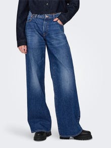ONLY ONLChris Regular Waist Wide Jeans -Dark Medium Blue Denim - 15312081