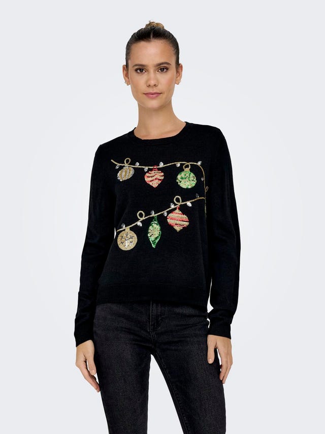 ONLY Christmas knitted pullover - 15312083
