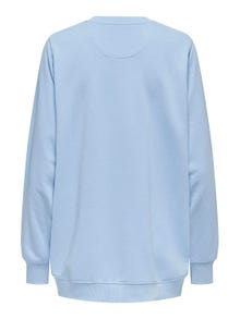 ONLY Sweat-shirts Long Line Fit Col rond -Clear Sky - 15312099