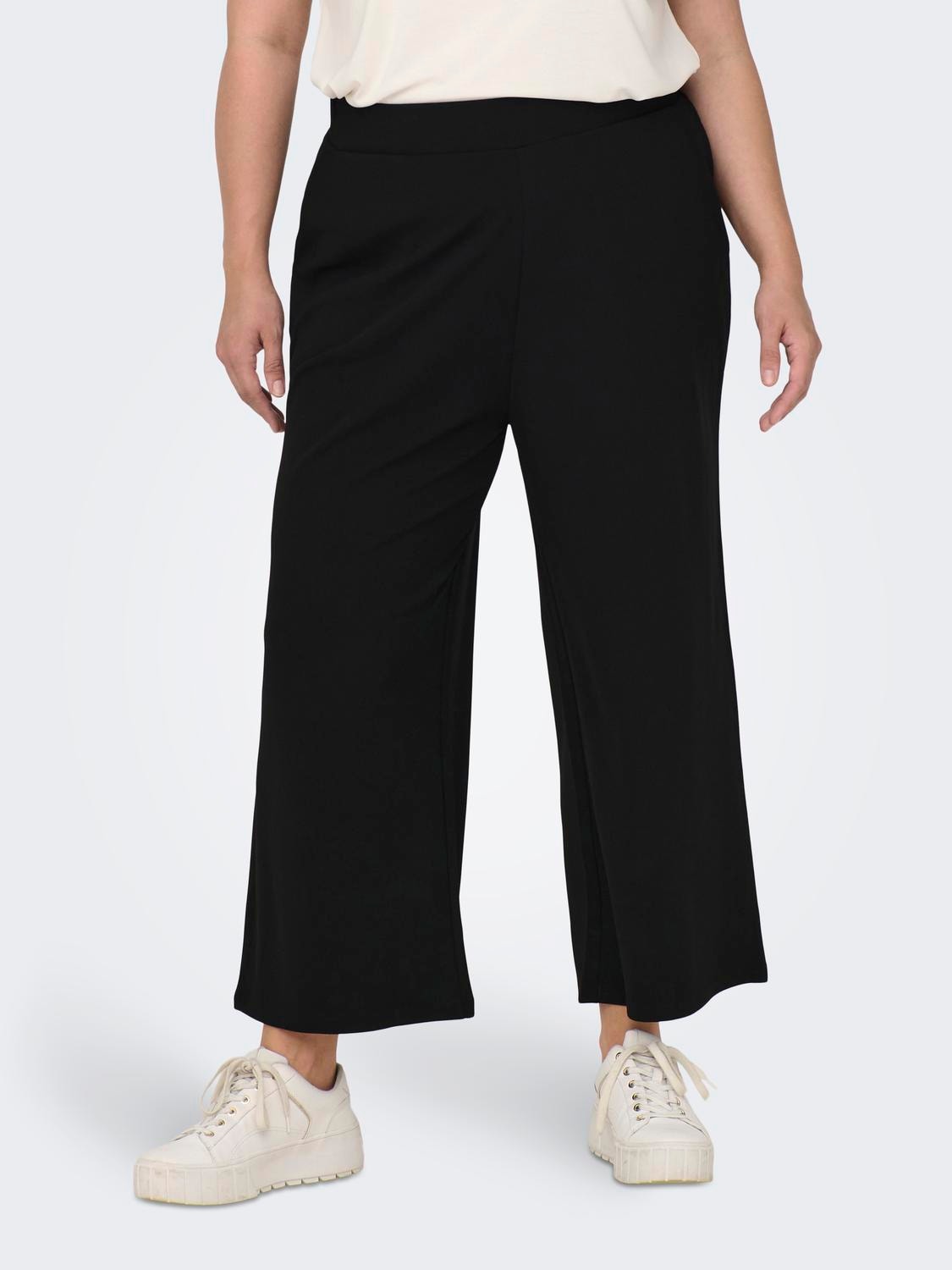 ONLY Pantalones Corte straight Curve -Black - 15312121