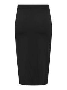 ONLY Curvy ruching midi skirt -Black - 15312189