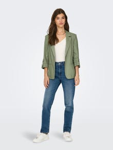 ONLY Blazers Loose Fit Col à revers -Oil Green - 15312199