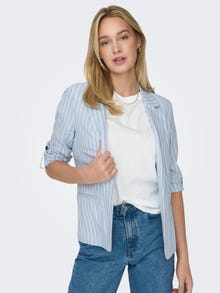ONLY Blazers Loose Fit Col à revers -Blissful Blue - 15312199