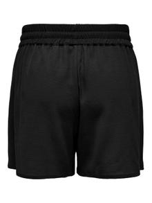 ONLY Curvy drawstring shorts -Black - 15312230