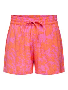 ONLY Curvy drawstring shorts -Strawberry Moon - 15312230