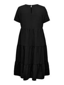 ONLY Normal passform O-ringning Lång klänning -Black - 15312232