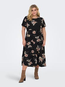 ONLY Regular fit O-hals Lange jurk -Black - 15312232