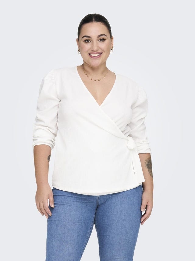 ONLY Curvy Wrap Top - 15312266