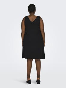 ONLY Normal passform V-ringning Lång klänning -Black - 15312268