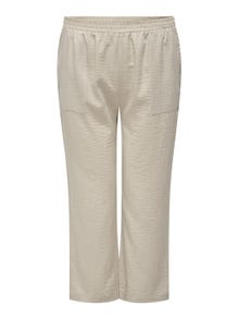 ONLY Straight Fit Trousers -Pumice Stone - 15312290