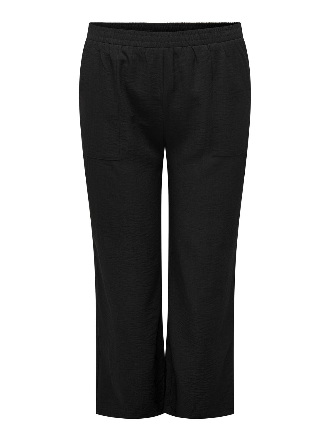 ONLY Pantalones Corte straight -Black - 15312290