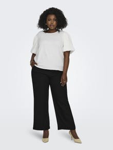 ONLY Curvy solid color pants -Black - 15312290