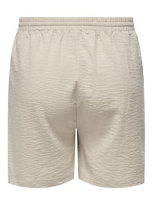 ONLY Curvy tie string shorts -Pumice Stone - 15312292