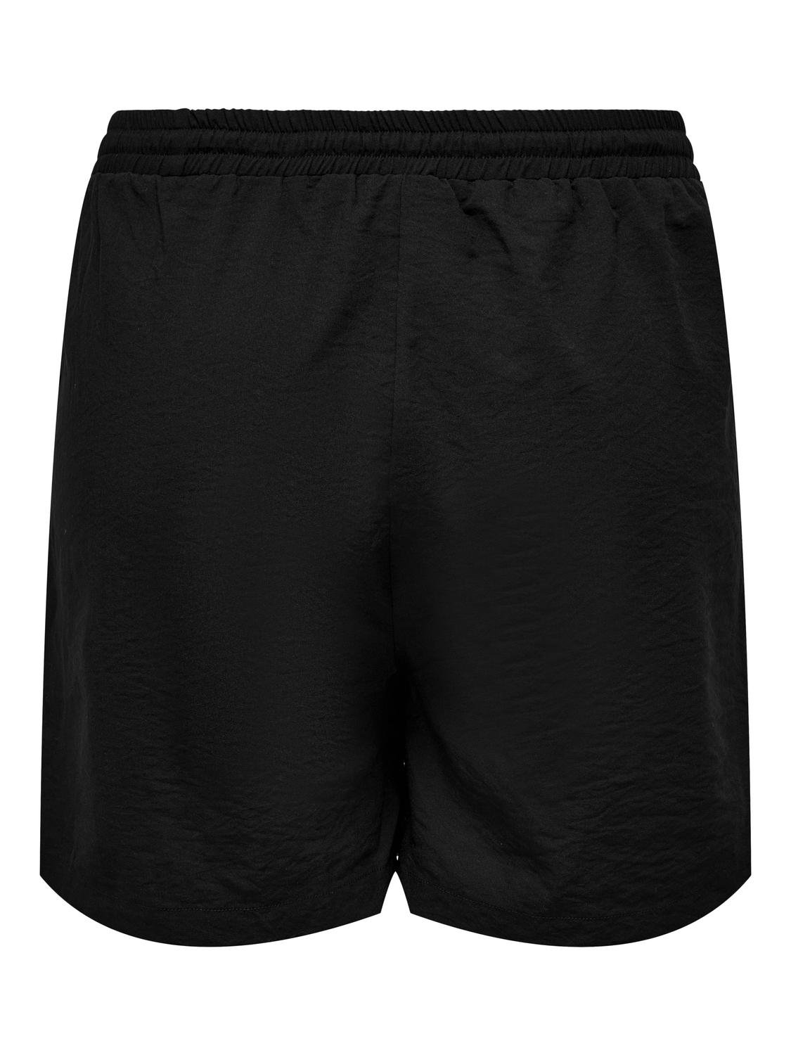 ONLY Curvy tie string shorts -Black - 15312292