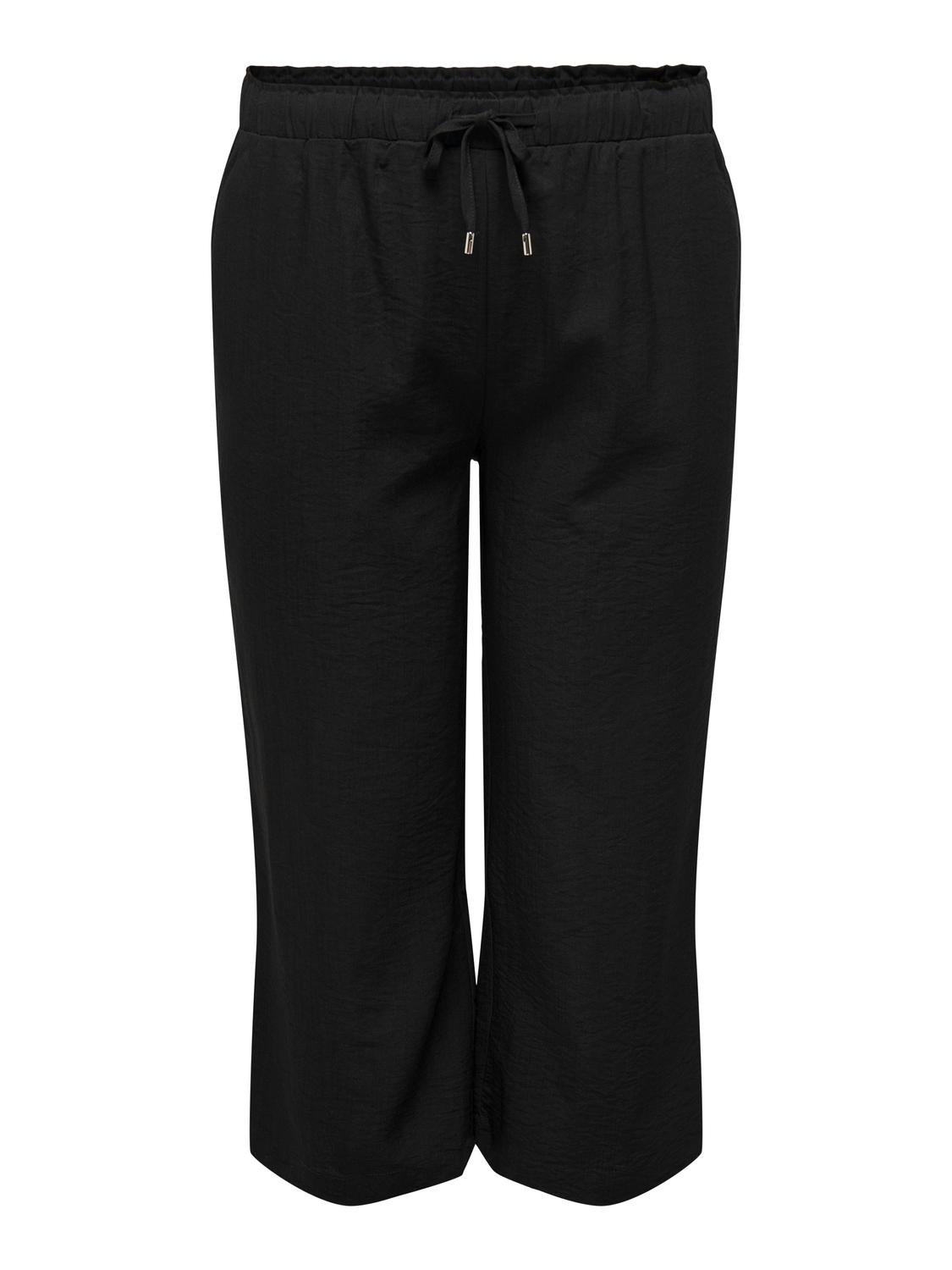 ONLY Curvy culotte trousers -Black - 15312294