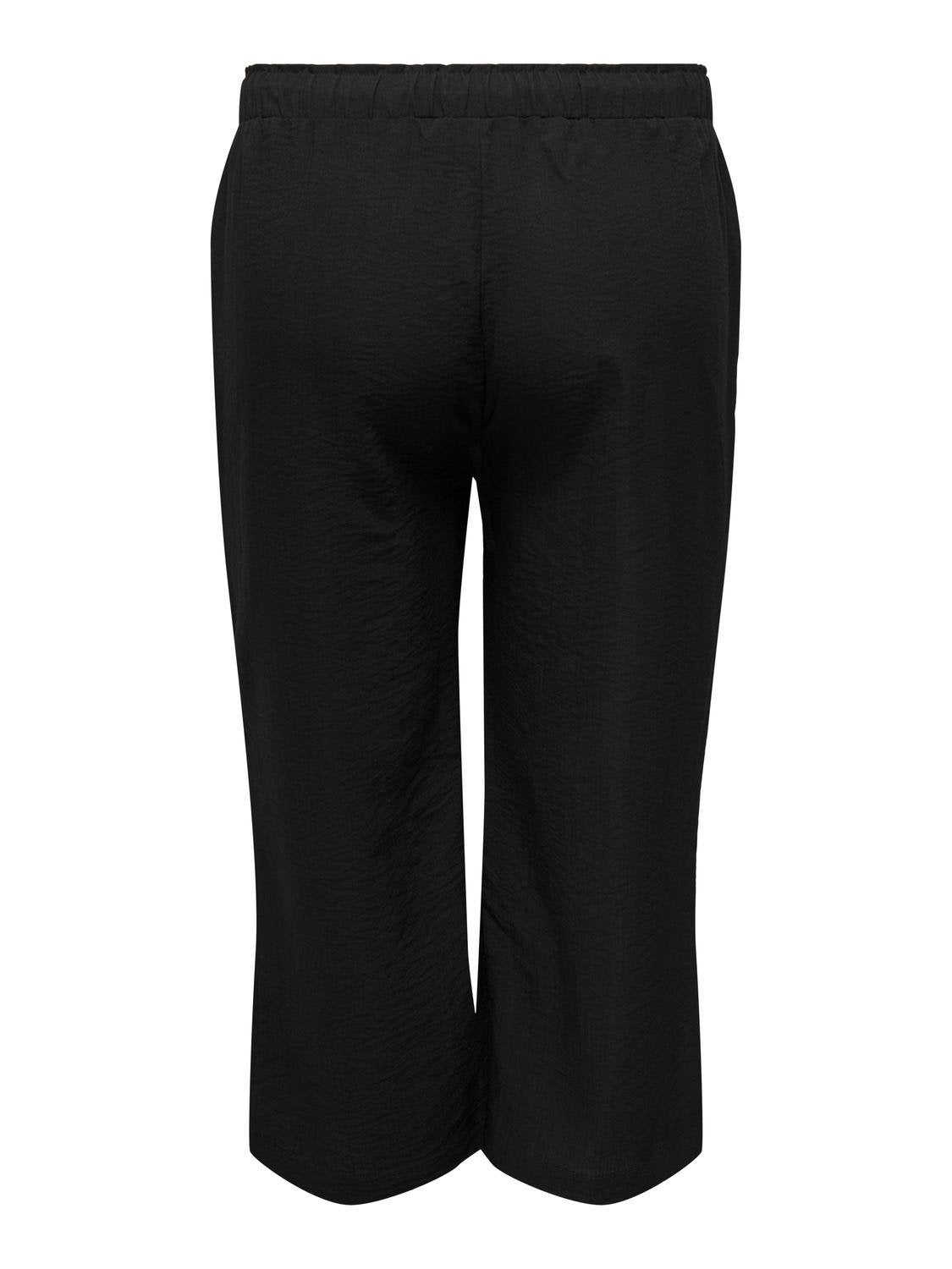 LADIES WOMEN LINEN 3 QUARTER PANTS CROPPED TROUSER 3/4 RELAXED FIT SUM –  MyShoeStore