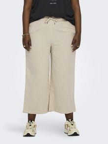 ONLY Curvy culotte trousers -Pumice Stone - 15312294