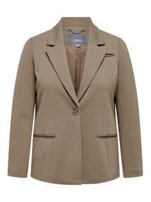 ONLY Blazers Corte relaxed Cuello invertido Curve -Caribou - 15312298