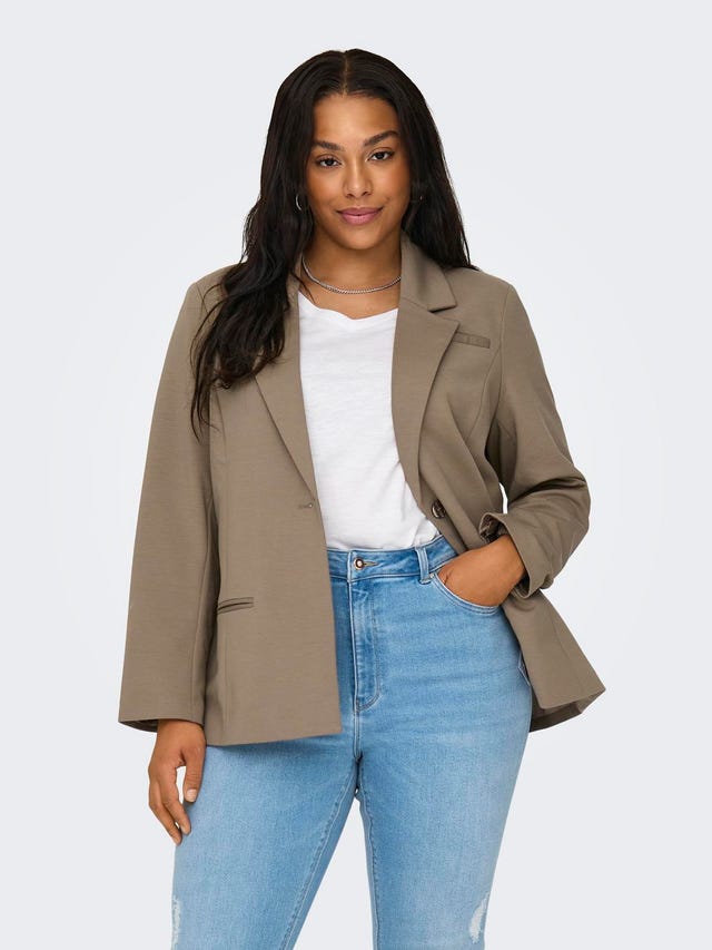 ONLY Blazers Relaxed Fit Col à revers Curve - 15312298