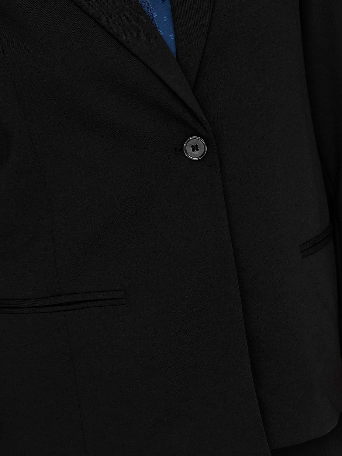 ONLY Blazers Corte relaxed Cuello invertido Curve -Black - 15312298