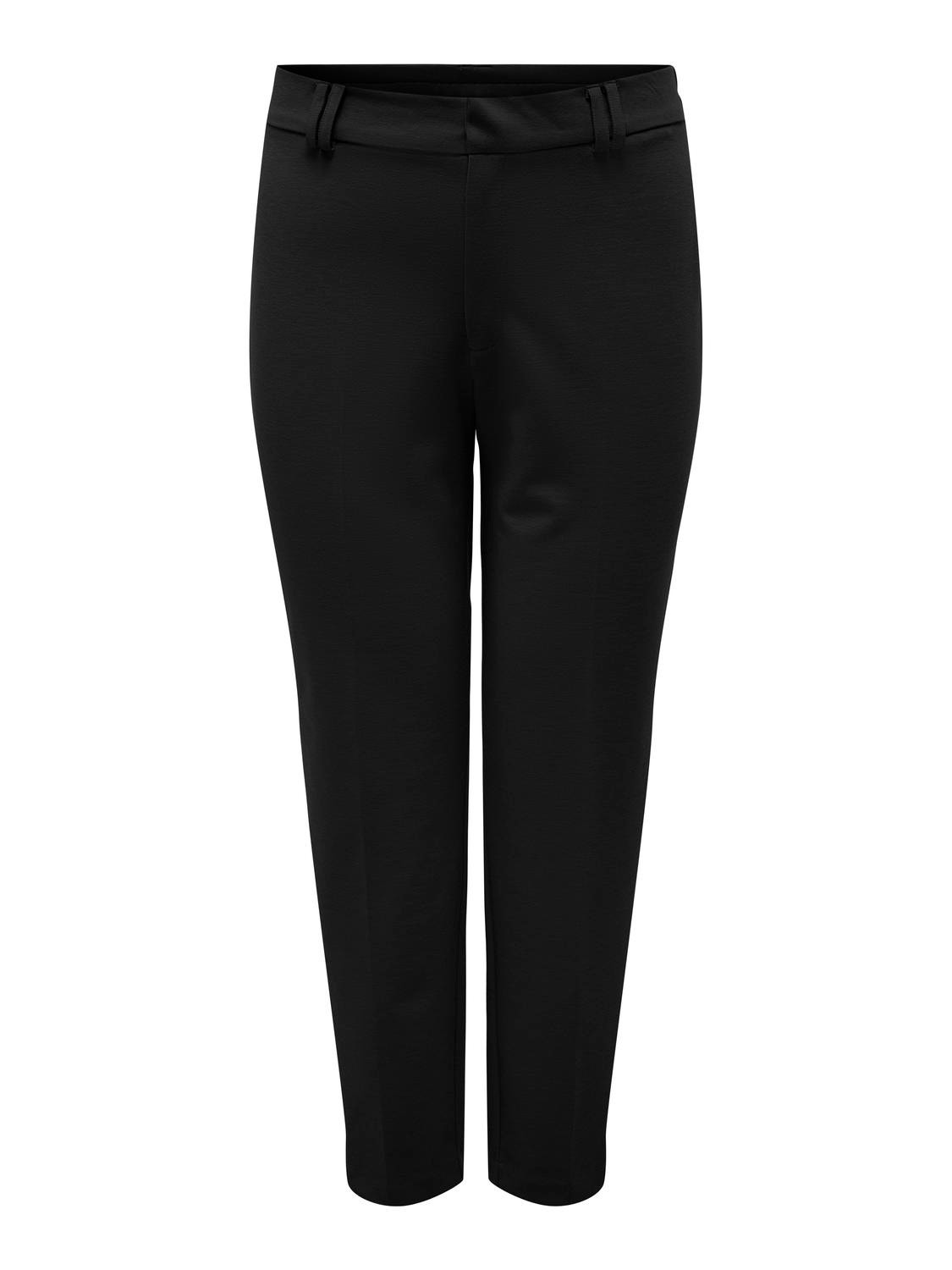 ONLY Curvy high waist trousers -Black - 15312306