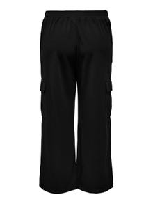 ONLY Curvy Straight fit cargo pants -Black - 15312311