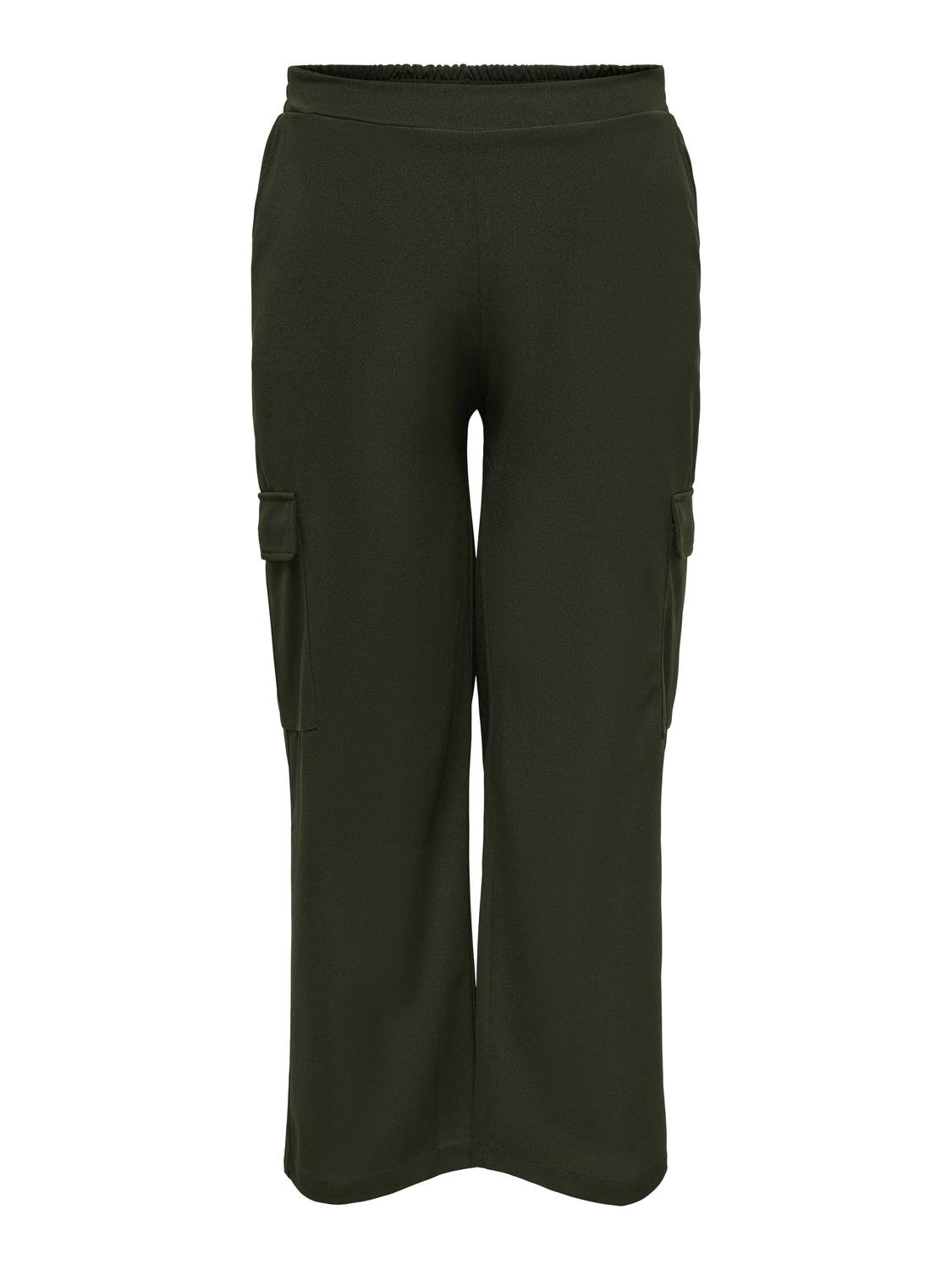 ONLY Curvy cargo trousers -Winter Moss - 15312311