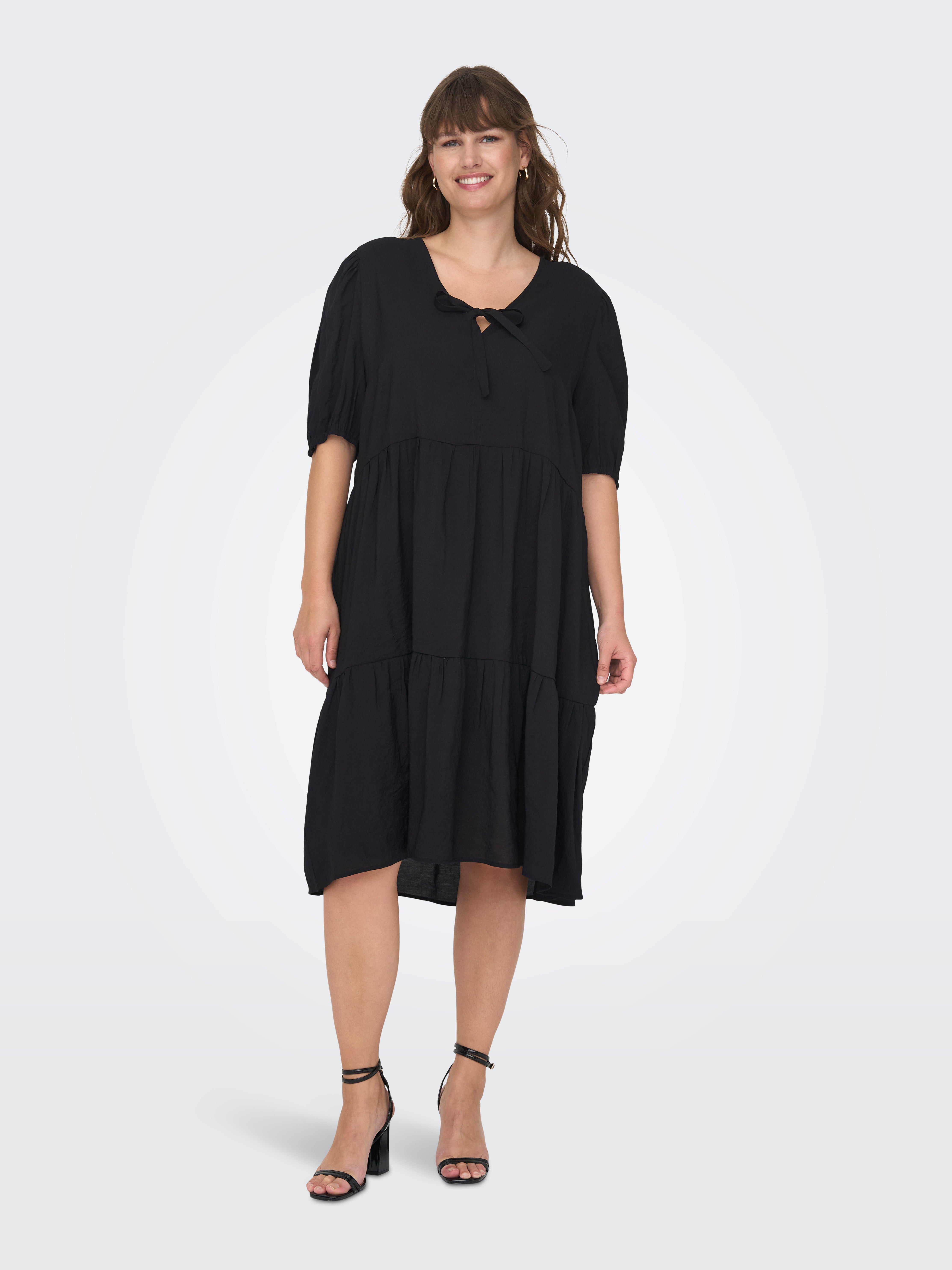 Robe Longue Curvy En Toile De Coton