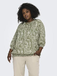 ONLY Tops Regular Fit Col rond -Humus - 15312325