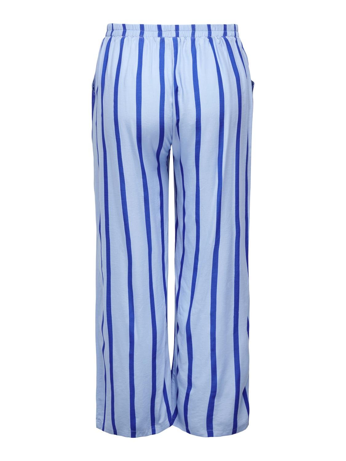 ONLY Curvy stripe pants -Placid Blue - 15312341