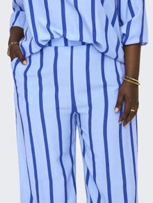 ONLY Curvy striped pants -Placid Blue - 15312341