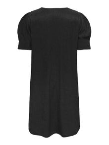 ONLY Curvy puff sleeve dress -Black - 15312369
